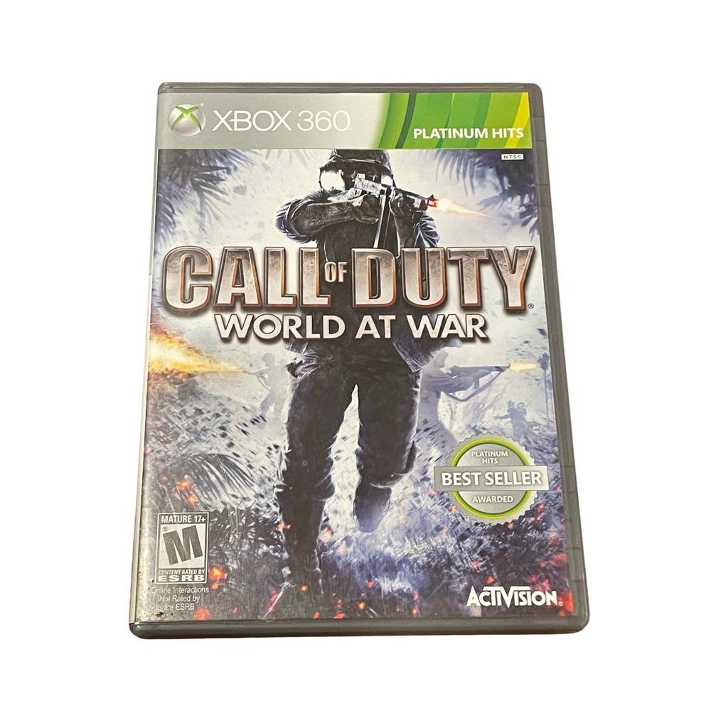 Call of Duty World at War Xbox 360 Platinum Hits Activision Video Game CIB